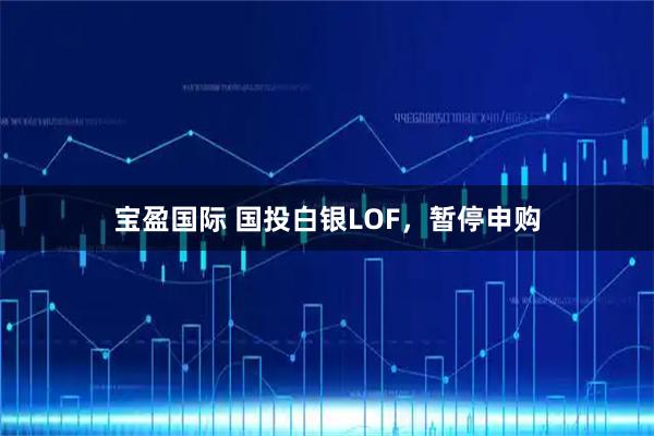 宝盈国际 国投白银LOF，暂停申购